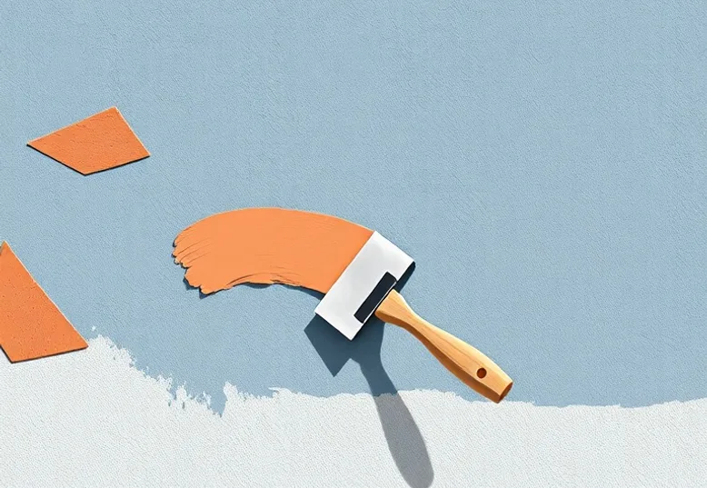 Application d'un enduit décoratif à la lisseuse sur un mur
